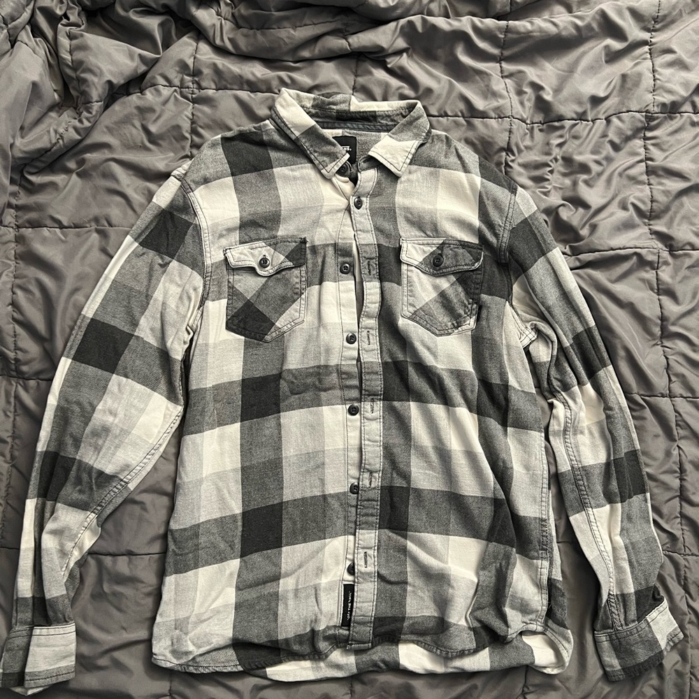 Men’s Vans Gray and White Flannel